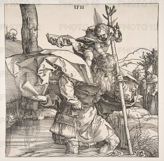 Saint Christopher, 1511. Creator: Albrecht Durer.