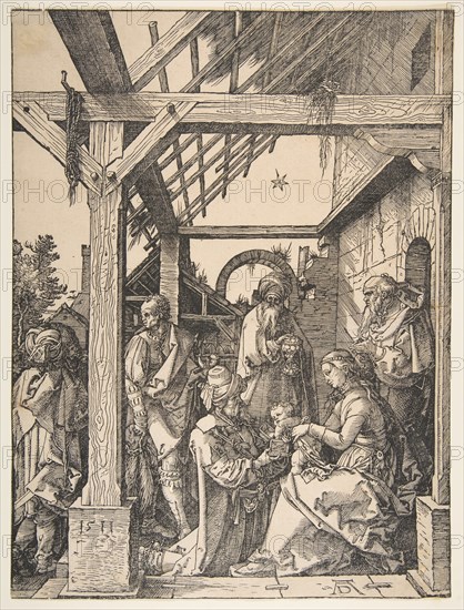 The Adoration of the Magi, 1511. Creator: Albrecht Durer.