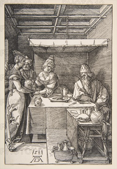 The Head of Saint John the Baptist Brought to Herod.n.d. Creator: Albrecht Durer.