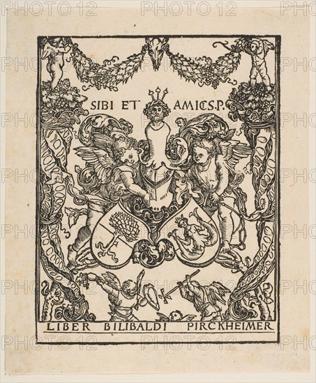 The Book Plate of Wilibald Pirckheimer.n.d. Creator: Albrecht Durer.