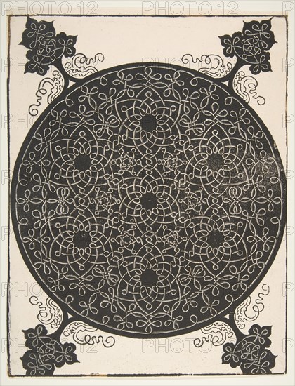 'The Fifth Knot'. Interlaced Roundel with Seven Six-pointed Stars, 1521 before. Creator: Albrecht Durer.