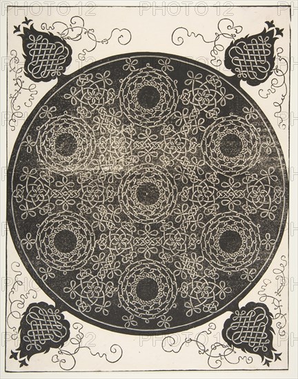 'The Sixth Knot'. Interlaced Roundel with Seven Wreaths, 1521 before. Creator: Albrecht Durer.