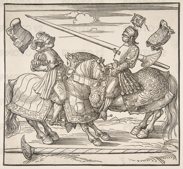 The Tournament on Horseback, ca. 1517/18. Creator: Albrecht Durer.