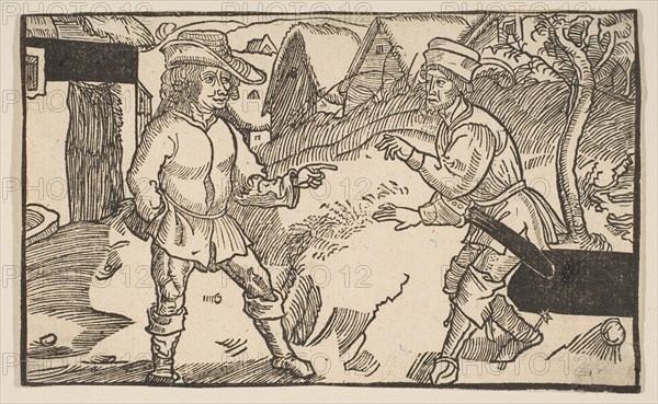 Heauton Timouroumenos, from The Comedies of Terence, 19th century reprint.n.d. Creator: Albrecht Durer.