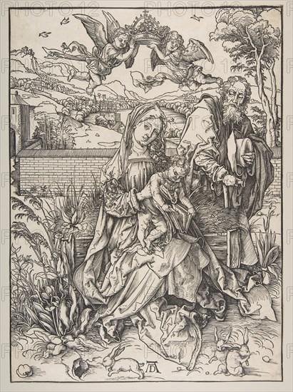 The Holy Family with Three Hares, ca. 1497-98. Creator: Albrecht Durer.
