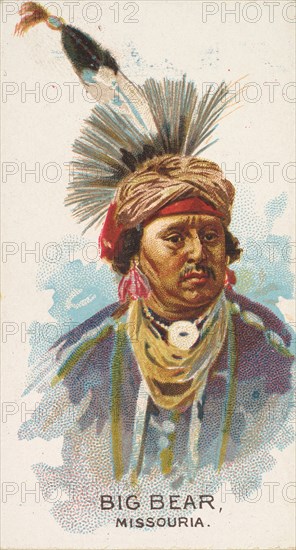 Big Bear, Missouria, from the American Indian Chiefs series