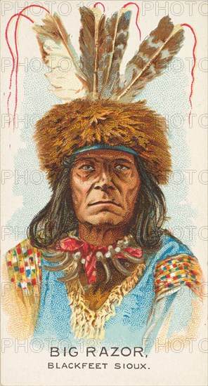 Big Razor, Blackfeet Sioux, from the American Indian Chiefs series