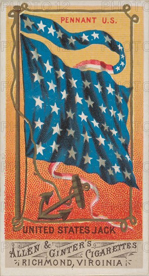 Pennant U.S., United States Jack, from Flags of All Nations, Series 1