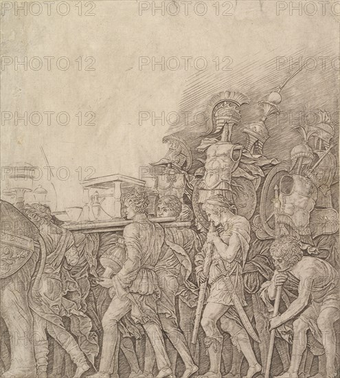 Triumph of Caesar: Soldiers carrying Trophies, ca. 1490. Creator: Unknown.