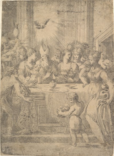 The presentation of Christ in the temple, ca. 1543-46. Creator: Andrea Schiavone.