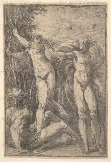 Apollo and Daphne, ca. 1538-40. Creator: Andrea Schiavone.