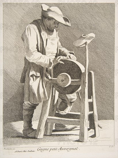 Knife Sharpener, 1742. Creator: Caylus, Anne-Claude-Philippe de.