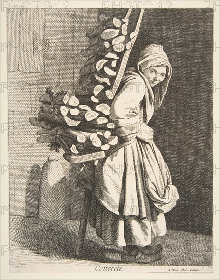 Bundled Firewood Seller, 1746. Creator: Caylus, Anne-Claude-Philippe de.