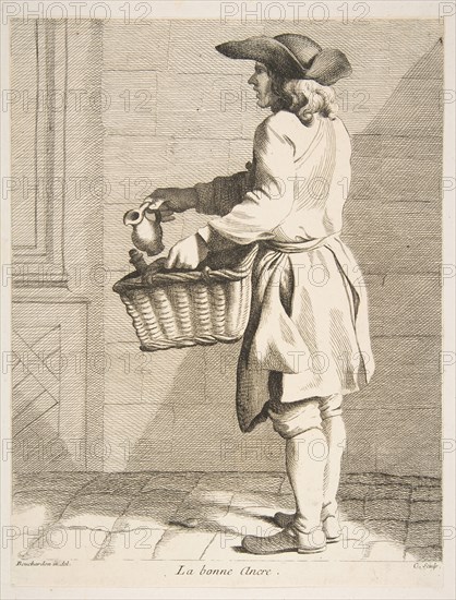 Ink Seller, 1746. Creator: Caylus, Anne-Claude-Philippe de.