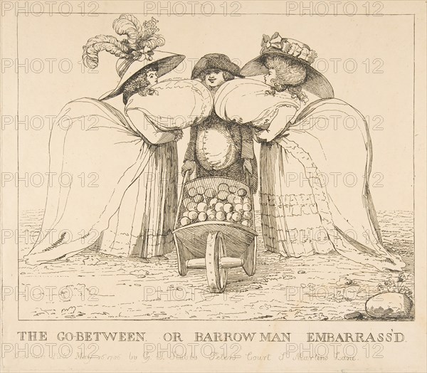 The Go-Between or Barrow Man Embarrass'd, May 15, 1786. Creator: Unknown.