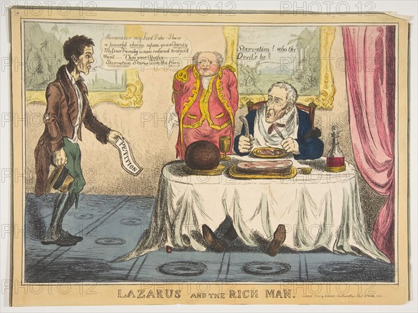 Lazarus and the Rich Man, 1830. Creator: Unknown.
