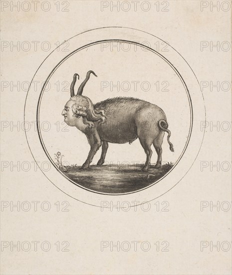 Caricature Showing Louis XVI as a Ram, 18th century. Creator: Unknown.