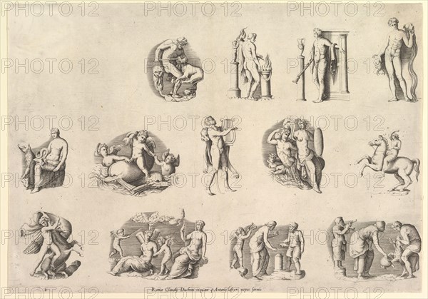 Speculum Romanae Magnificentiae: Subjects after Antiqu..., executed ca. 1550-77, printed after 1577. Creator: Unknown.