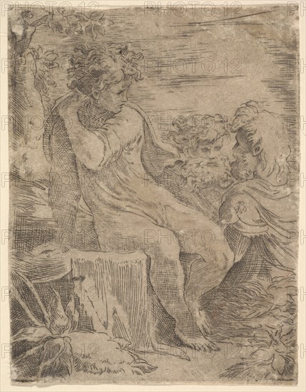 Youth with two old Men, 16th century. Creator: Unknown.