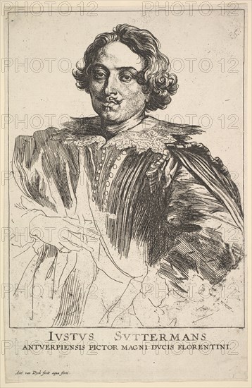 Portrait of Justus Suttermans, 17th century. Creator: Anthony van Dyck.