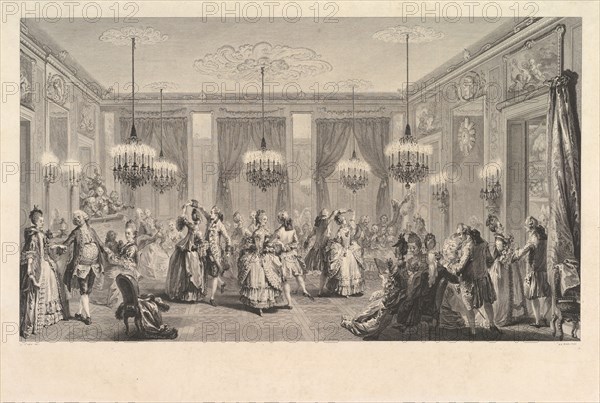 Le Bal Paré, 1774. Creator: Antoine Jean Duclos.