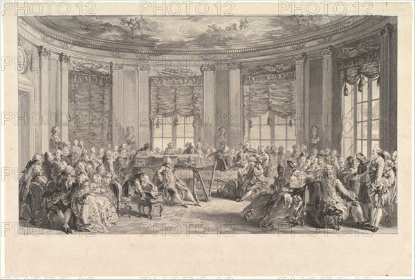 The Concert, 1774. Creator: Antoine Jean Duclos.