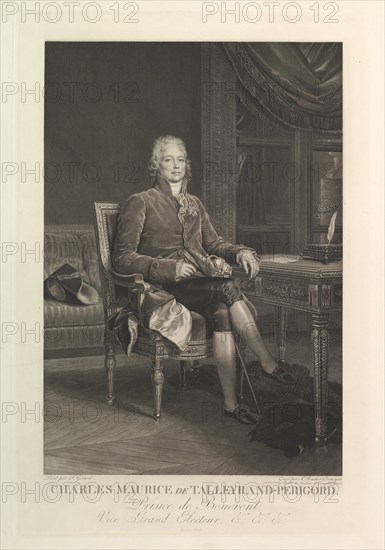 Portrait of Charles Maurice de Talleyrand-Périgord, after 1808. Creator: Auguste Gaspard Louis Desnoyers.