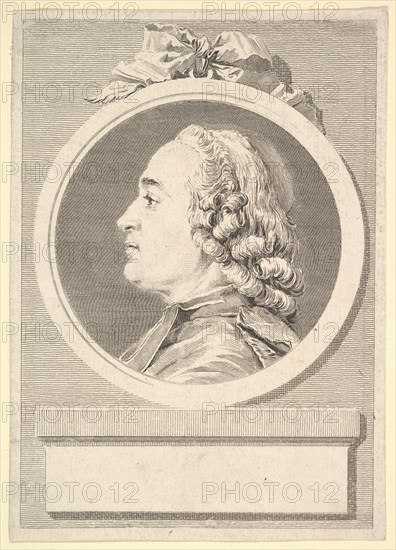 Portrait of Charles Gauzargues, 1767. Creator: Augustin de Saint-Aubin.