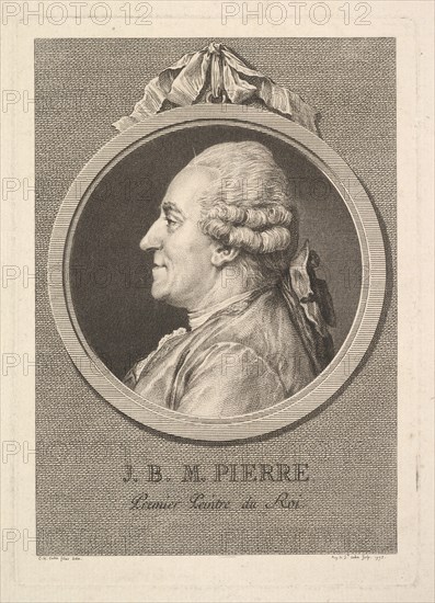 Portrait of Jean-Baptiste-Marie Pierre, 1775. Creator: Augustin de Saint-Aubin.