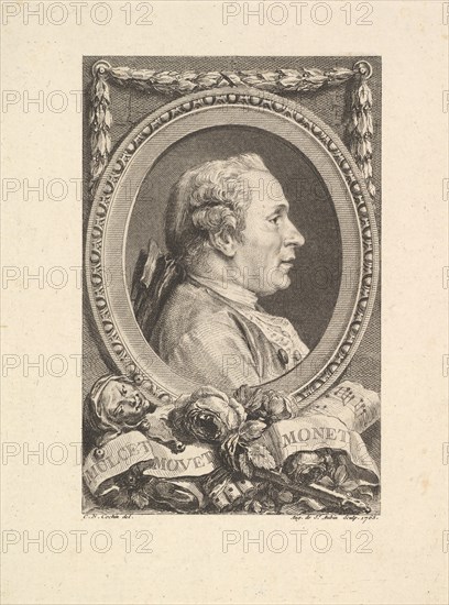 Portrait of Jean Monnet, 1765. Creator: Augustin de Saint-Aubin.