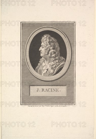 Portrait of Jean Racine, 1800. Creator: Augustin de Saint-Aubin.