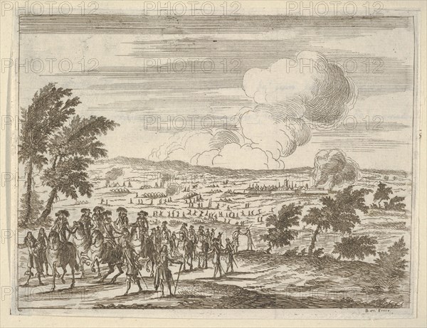 The Duke and his troops at Casalmaggiore, from L'Idea di un Principe ed Eroe Cristiano in ..., 1659. Creator: Bartolomeo Fenice.