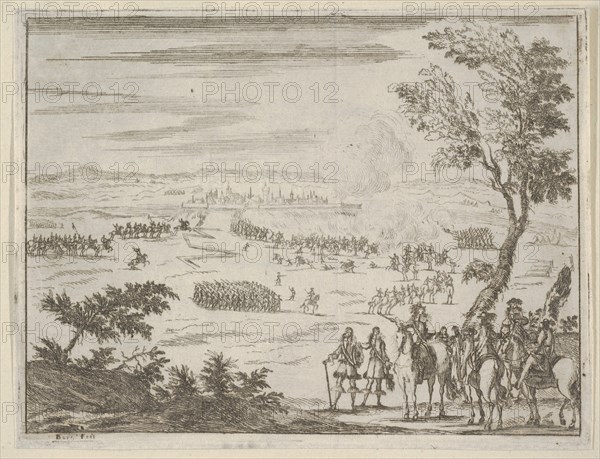 Francesco I d'Este and the French Army Besiege Valenza, which has Been Taken by the Spanis..., 1659. Creator: Bartolomeo Fenice.