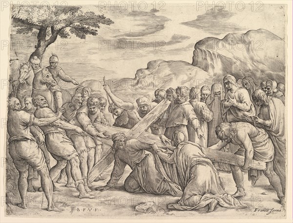 Christ Carrying the Cross, ca. 1552. Creator: Battista Franco Veneziano.
