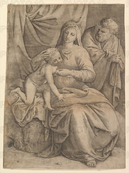 The Holy Family, 1510-61. Creator: Battista Franco Veneziano.