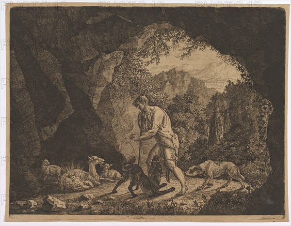 The Shepherd Finding Romulus near the Goat.n.d. Creator: Carl Baron von Vittinghoff.