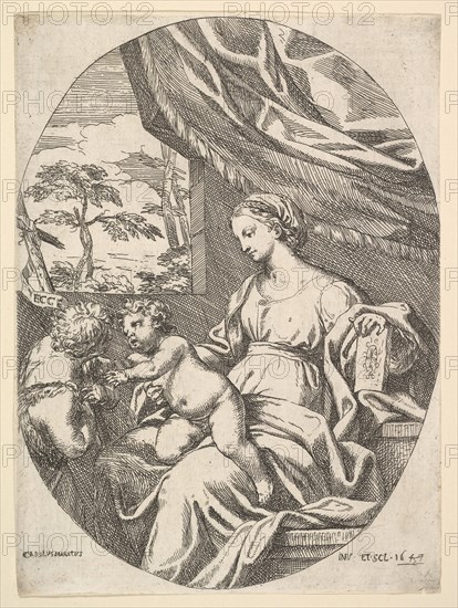 The Virgin and Child with the Young St. John the Baptist, 1647. Creator: Carlo Maratti.