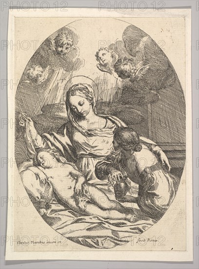 Virgin and Child with St. Mary Magdalen. Creator: Carlo Maratti.