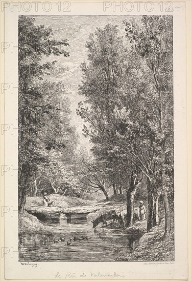 A Stream in the Mondois Valley, 1835-78. Creator: Charles Francois Daubigny.