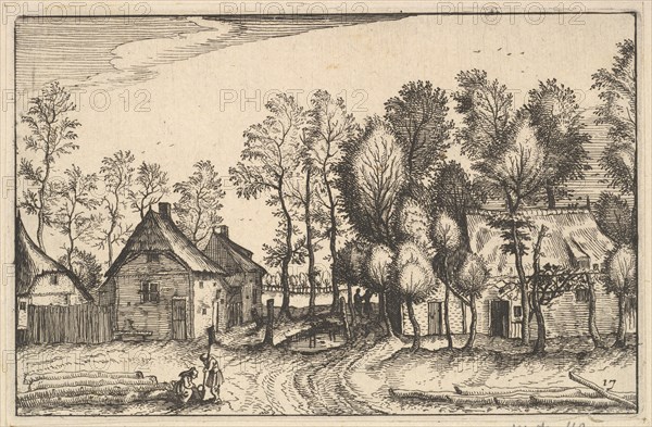 Landscape with Hewed Trees, plate17 from Regiunculae et Villae Aliquot Ducatus Brabant..., ca. 1610. Creator: Claes Jansz Visscher.