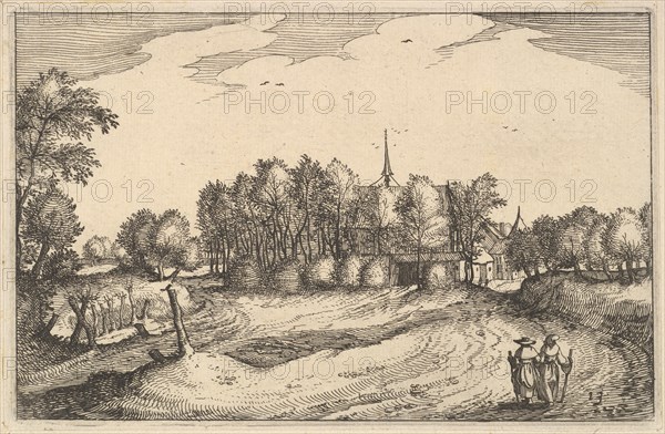 A Convent, plate 13 from Regiunculae et Villae Aliquot Ducatus Brabantiae, ca. 1610. Creator: Claes Jansz Visscher.