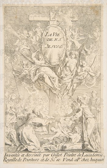 Frontispiece to the series The Life of Christ.n.d. Creators: Claude Gillot, Jacques Gabriel Huquier.