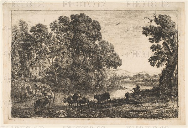 The Cowherd, 1636. Creator: Claude Lorrain.