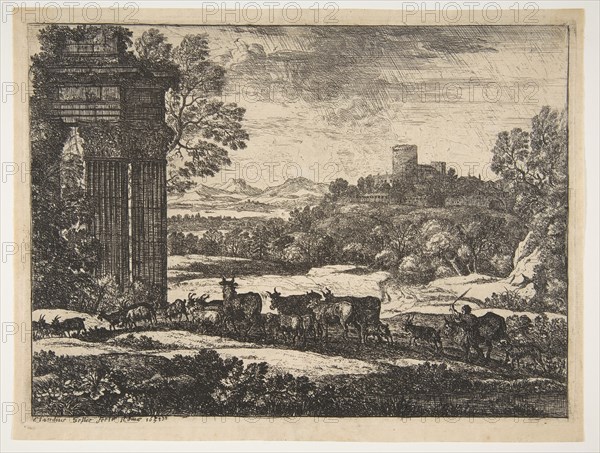 The Herd Returning in Stormy Weather, ca. 1650-51. Creator: Claude Lorrain.