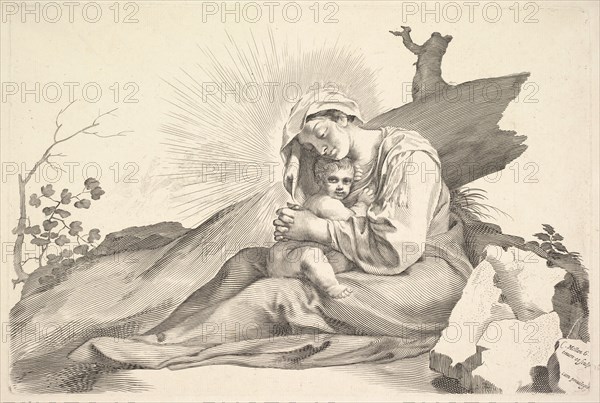 Virgin and Child. Creator: Claude Mellan.