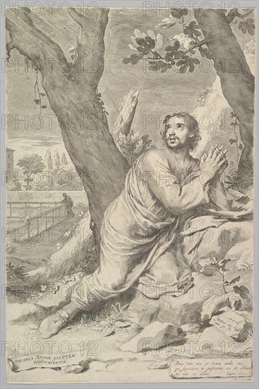 St. Augustine, 1660. Creator: Claude Mellan.