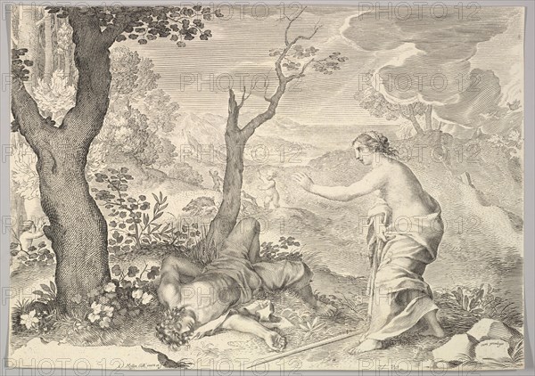 Death of Adonis. Creator: Claude Mellan.