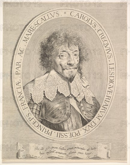Charles I de Créquy, duc de Lesdiguières, 1633. Creator: Claude Mellan.