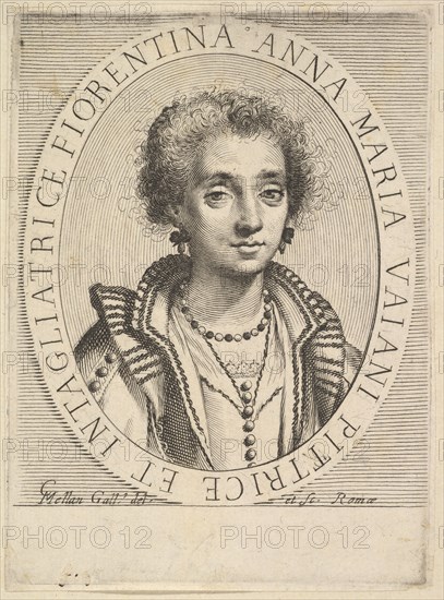 Anna Maria Vaiani, 1624-36. Creator: Claude Mellan.