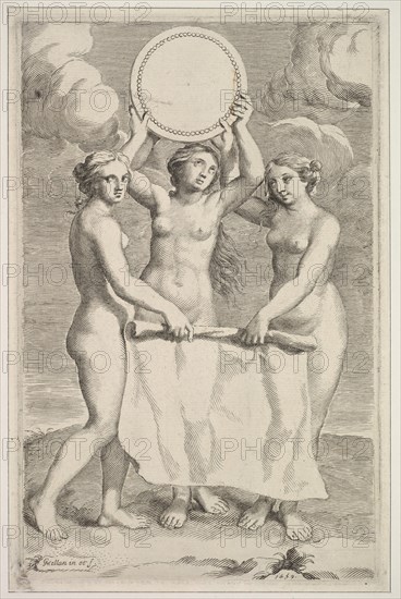 The Three Graces, 1659. Creator: Claude Mellan.